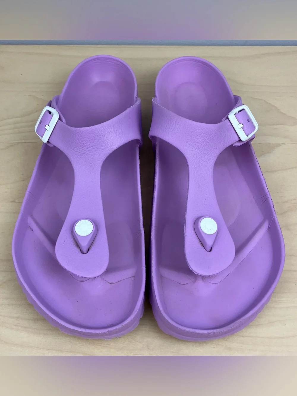 Birkenstock Women’s Size 40 / 9.0 Gizeh EVA Lavender Purple Thong Sandals